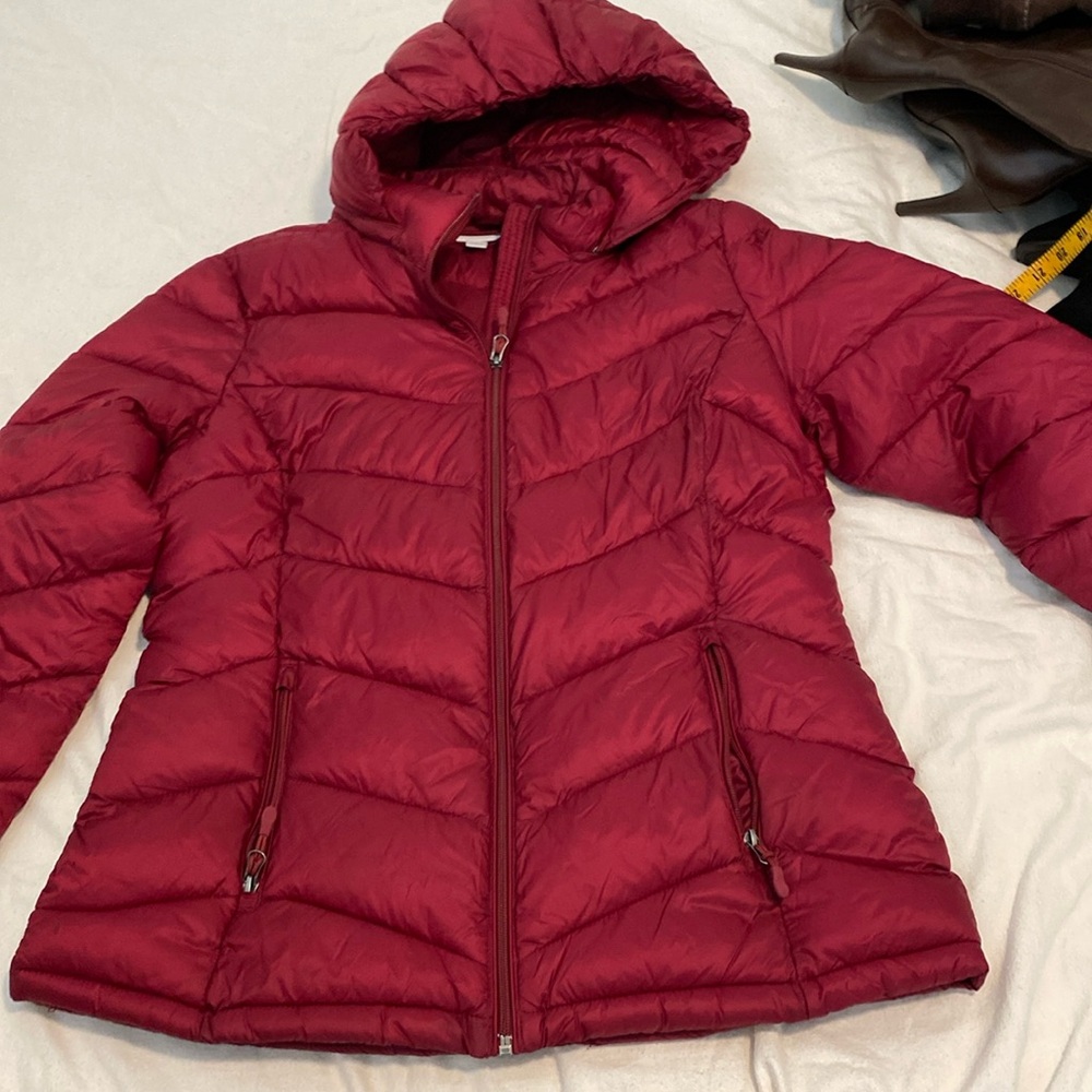 Down Coat with Hood